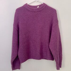 Fuchsia Oversized wool blend Sweater